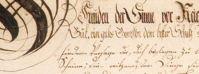 Schriftblatt (Ausschnitt) Caspar David Friedrichs